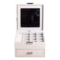 Органайзер для прикрас YIWU 16x16x12 см Білий (HP-5-2W)