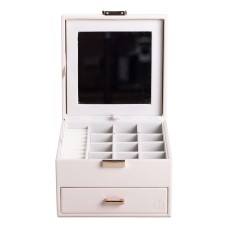 Органайзер для прикрас YIWU 16x16x12 см Білий (HP-5-2W)