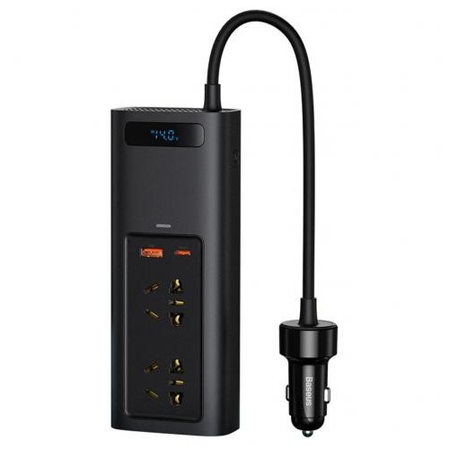 Автомобільний інвертор Baseus USB-C/USB/5A/150 Вт 220 В Black в інтернет супермаркеті PbayMarket!