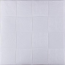 Самоклеюча 3D панель біле плетіння 3D Loft 700x700x5мм (3101-5)