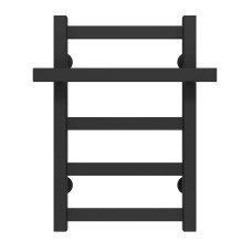 Рушникосушарка водяна Nicolе П5 400х500 Deffi Чорний (A.NI.50.40.5.B.B)