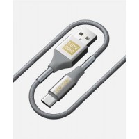 Кабель Luxe Cube Armored USB-USB Type C, 1м, сірий (8886668688949)