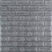 Панель стінова у рулоні 3D Sticker Wall 700х19600х2 мм Сріблястий (D) SW-00002278