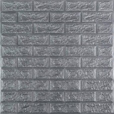 Панель стінова у рулоні 3D Sticker Wall 700х19600х2 мм Сріблястий (D) SW-00002278