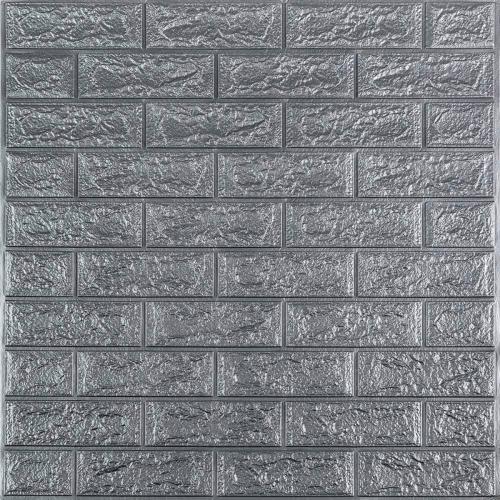 Панель стінова у рулоні 3D Sticker Wall 700х19600х2 мм Сріблястий (D) SW-00002278 Панель стінова у рулоні 3D Sticker Wall 700х19600х2 мм Сріблястий (D) SW-00002278