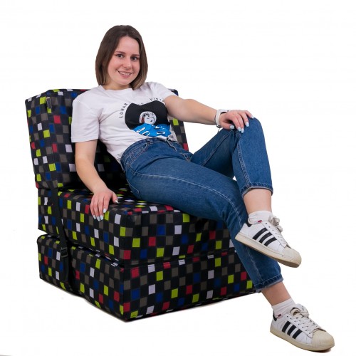 Безкаркасне крісло розкладачка Tia-Sport Принт поролон 180х70 см (sm-0890) в інтернет супермаркеті PbayMarket!