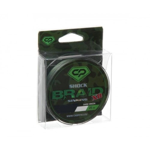 Шок-лідер Carp Pro Shock Braid PE X8 0.16мм 25м Dark Green в інтернет супермаркеті PbayMarket!