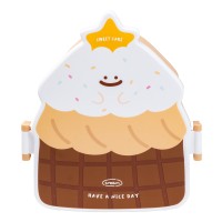 Ланч-бокс дитячий зі столовими приборами TS Kitchen Cake 20*18*8 см шоколад (HP12271BR)