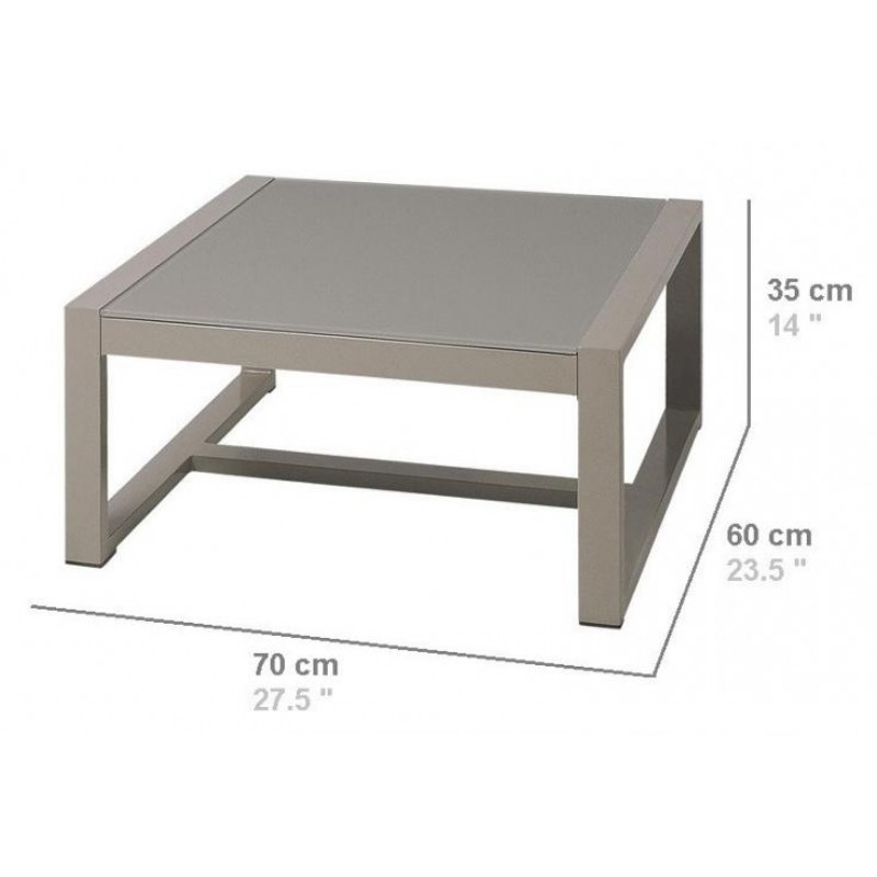 Кавовий журнальний столик у стилі Loft NS-510 380x700x600 мм Серый