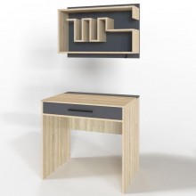 Комп'ютерний стіл Тиса Мебель Тіса Стиль-1 Сонома Графіт 750x600x800 мм