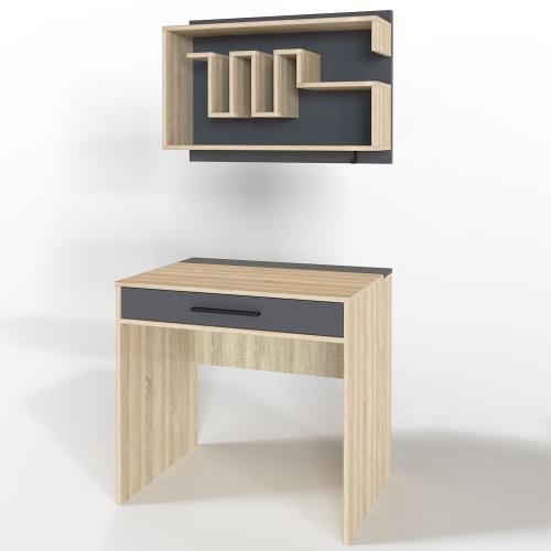 Комп'ютерний стіл Тиса Мебель Тіса Стиль-1 Сонома Графіт 750x600x800 мм Комп'ютерний стіл Тиса Мебель Тіса Стиль-1 Сонома Графіт 750x600x800 мм