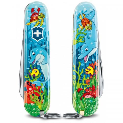Набір дитячий подарунковий Victorinox My First Children Set Dolphin ніж 84 мм/9 функцій (0.2373.E1) Набір дитячий подарунковий Victorinox My First Children Set Dolphin ніж 84 мм/9 функцій (0.2373.E1)
