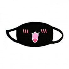 Маска з Мордочкою Emoji anime J K-Pop Seta Decor чорна (6724)
