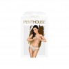 Трусики-бікіні Penthouse Catch Me L/XL White, мереживо, вузькі ремінці, вирізи на сідницях, бантик в інтернет супермаркеті PbayMarket!