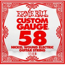 Струна Ernie Ball 1158 Nickel Wound Electric Guitar String .058