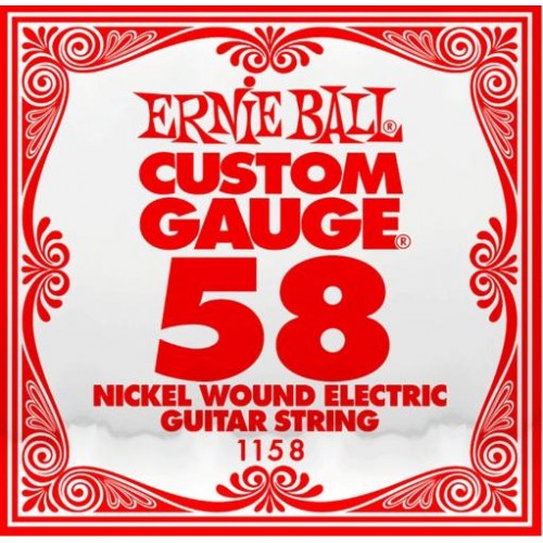 Струна Ernie Ball 1158 Nickel Wound Electric Guitar String .058 Струна Ernie Ball 1158 Nickel Wound Electric Guitar String .058