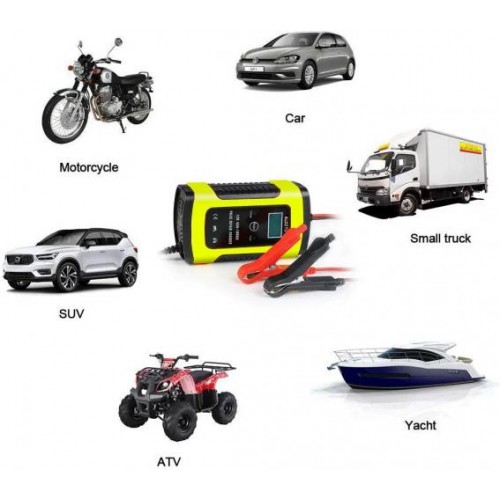 Зарядний автомобільний пристрій Foxsur 12V 5A для заряджання та ремонту акумуляторів (FBC1205D)