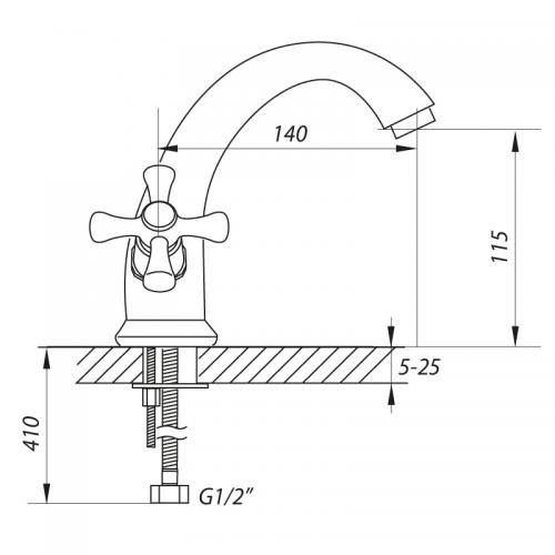 Змішувач для умивальника ZERIX JAP 827 (ZX0154) в інтернет супермаркеті PbayMarket!