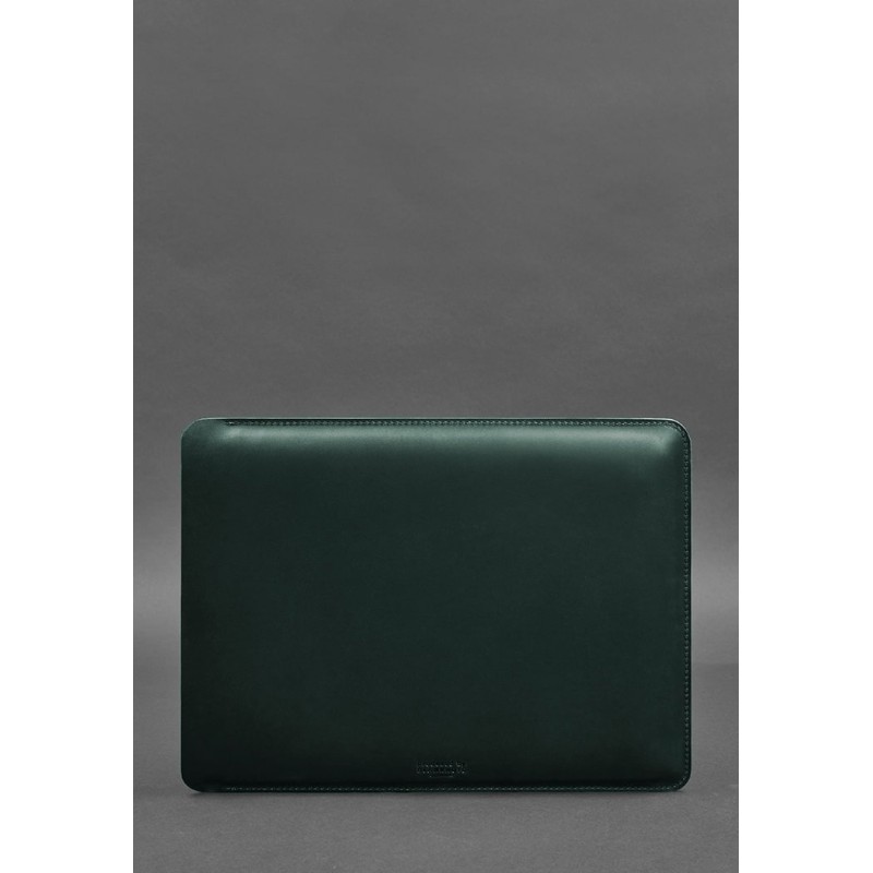 Шкіряний чохол для MacBook 14 дюйм Зелений Crazy Horse BlankNote