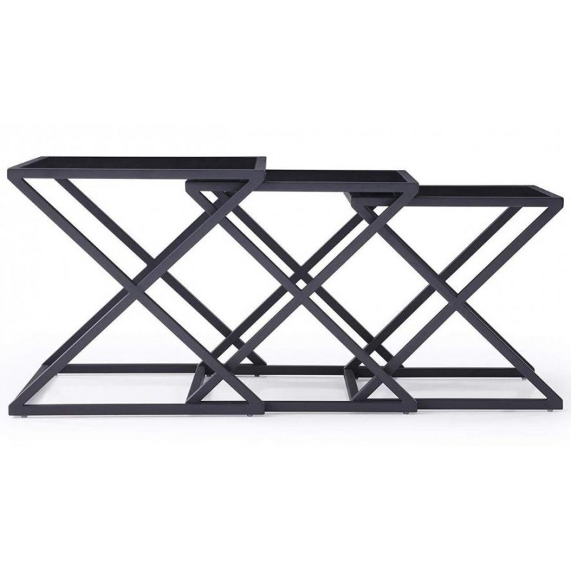 Комплект журнальних столиків у стилі Loft NS-307 510x490x490 мм Черный