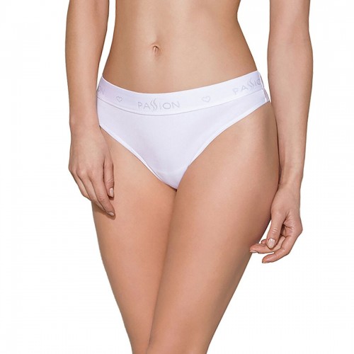 Трусики-бразиліана з бавовни Passion PS005 PANTIES white, size M в інтернет супермаркеті PbayMarket!