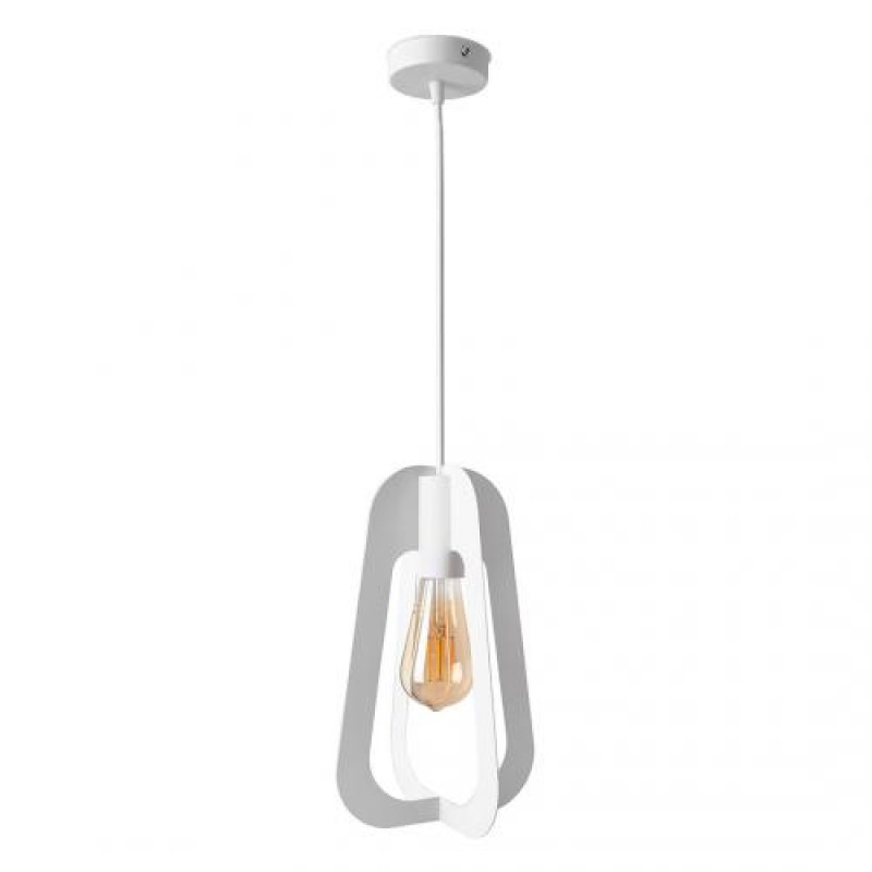 Світильник підвісний MSK Electric Catania в стилі лофт під лампу Е27 NL 3019 WH білий