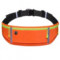 Спортивна сумка для бігу на пояс RunBag з 3 кишенями Orange (050329)