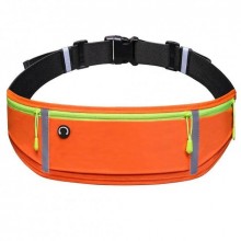 Спортивна сумка для бігу на пояс RunBag з 3 кишенями Orange (050329)