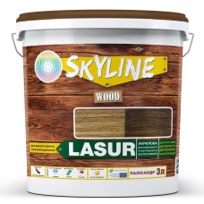 Лазур Skyline Lasur Wood декоративно-захисна для обробки дерева Палісандр 3 л