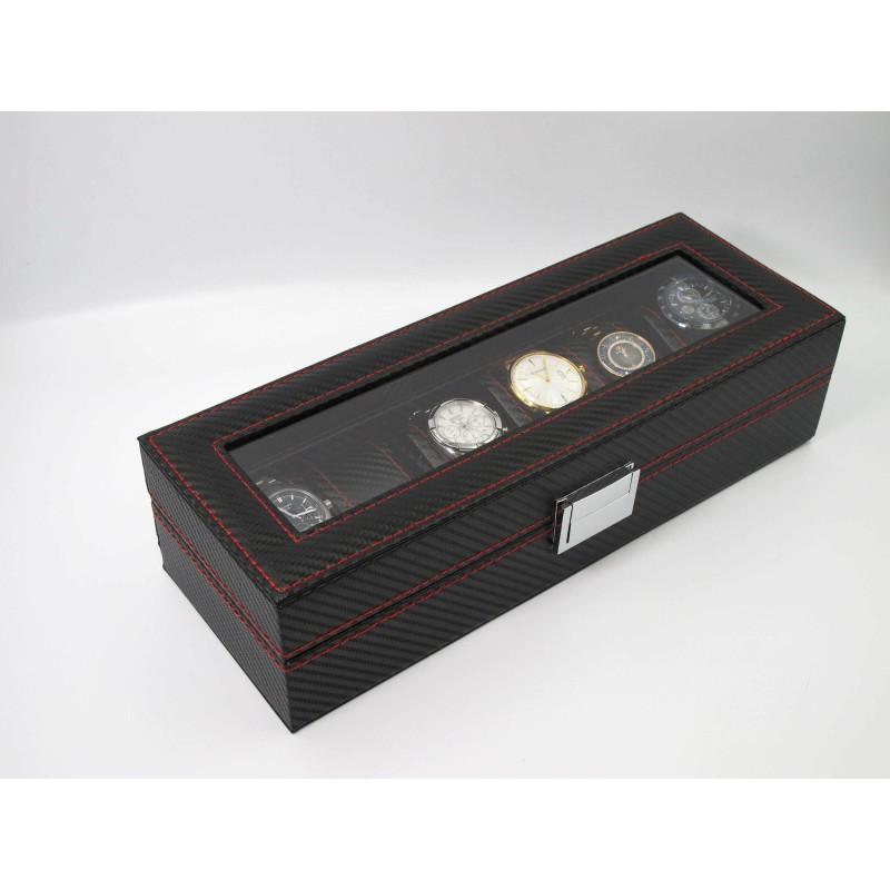 Шкатулка для зберігання годинників Craft 6PU.CRB.RD Чорний