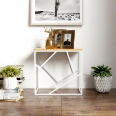 Кавовий журнальний столик у стилі Loft NS-467 630x600x400 мм Белый