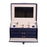 Кейс-скринька для прикрас YIWU 22.5x15.5x13 см Синій (HP-5-17BL)