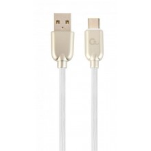 Кабель Cablexpert USB 2.0 A - USB Type-C преміум 2м Білий (CC-USB2R-AMCM-2M-W)