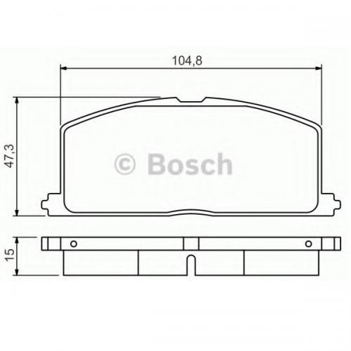 Колодки гальмові Bosch дискові передні TOYOTA Celica/Corolla/Corona/Camri/Starlet 0986495234 в інтернет супермаркеті PbayMarket!