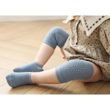 Набір наколінників та шкарпеток дитячих для повзання малюків Hoz Children Knee One Size Blue