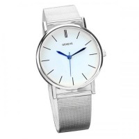 Наручний годинник жіночий Geneva Steel Silver Сріблястий (800) Наручний годинник жіночий Geneva Steel Silver Сріблястий (800)