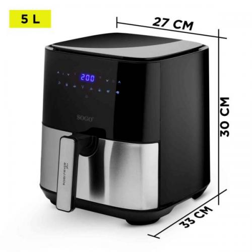 Аеропіч аерофритюрниця SOGO SS-10830 1450 Вт 5 л Чорно-сірий (69826359) Аеропіч аерофритюрниця SOGO SS-10830 1450 Вт 5 л Чорно-сірий (69826359)