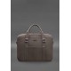 Шкіряна сумка для ноутбука і документів темно-бежева BlankNote