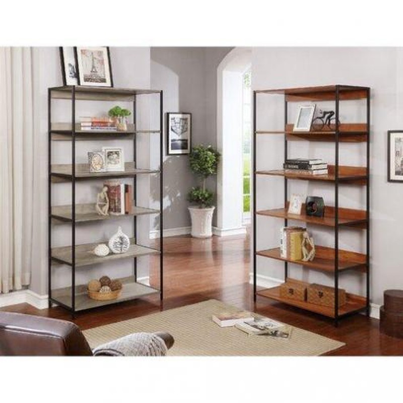 Стелаж для зберігання в стилі Loft Чорний NS-1836 1830x800x400 мм