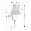 Бра Candellux Sorento 15x40 см Хром (21-38036)