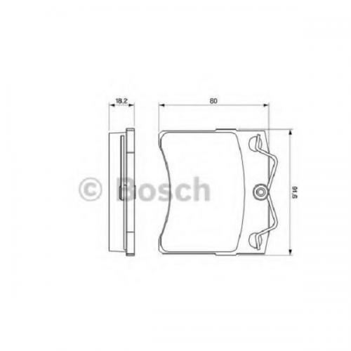 Колодки гальмові Bosch дискові передні VW Transporter T4 -03 0986460954 в інтернет супермаркеті PbayMarket!