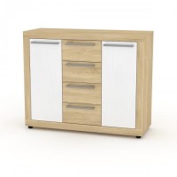 Комод МГ-1 тумба-3 Компанит дуб сонома + білий