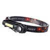 Налобний ліхтар на акумуляторі 2в1 KX-212 9074 Black HeadLight