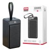 УМБ Power Bank XO PR159 QC3.0/2.0 22.5W 3А Micro-usb Lightning Type-C PD20W 60000 mAh LED фонарь