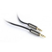 Аудіо-кабель Cablexpert (CCAP-444-1M), 3.5мм – 3.5мм, 1 м, чорний