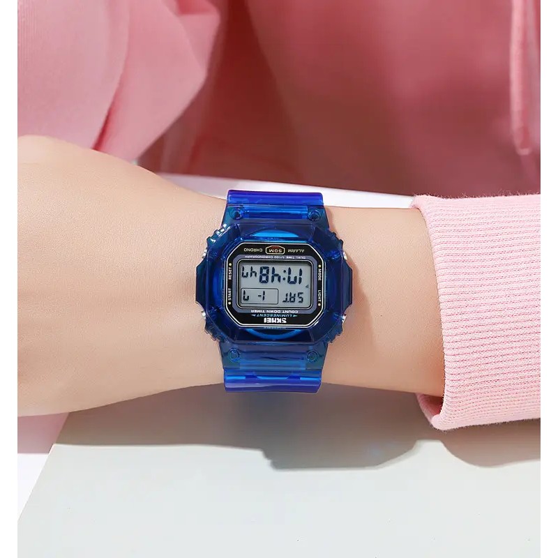 Жіночий наручний спортивний годинник Skmei 1999 Синій