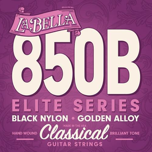 Струни для класичної гітари La Bella 850 Elite Black Nylon Golden Alloy Medium Струни для класичної гітари La Bella 850 Elite Black Nylon Golden Alloy Medium
