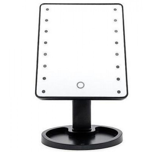 Дзеркало для макіяжу з підсвічуванням Smart Touch 16 LED Mirror Чорний (258776)