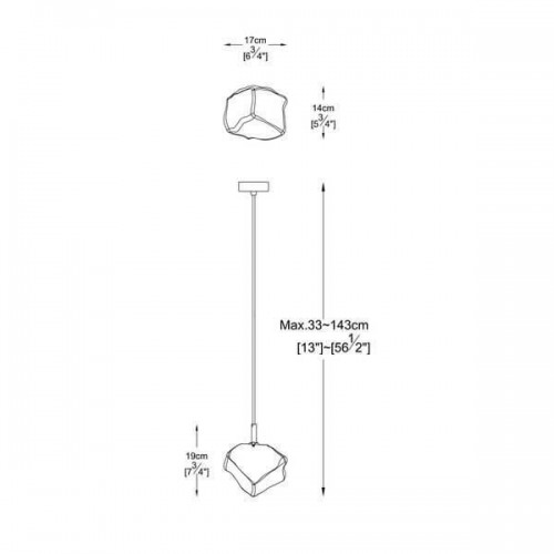 Люстра Zuma Line ROCK P0488-01F-U8AC Люстра Zuma Line ROCK P0488-01F-U8AC