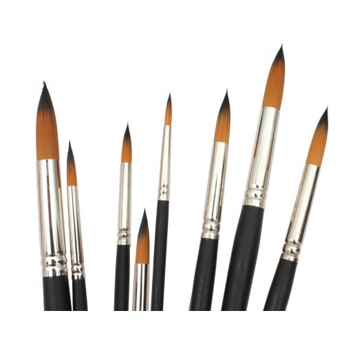 Пензлики для малювання Worison з довгою ручкою (круглі) набір 9 штук (WN-9R) в інтернет супермаркеті PbayMarket!